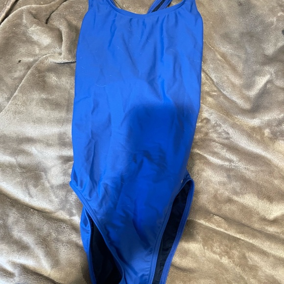 Elegant Royal Blue Women's One Piece Swimsuit - Picture 1 of 3